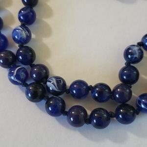 Chaps lapis blue necklace